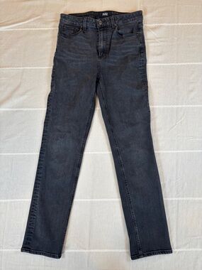 PAIGE Sarah Slim High Rise Jeans - Black Shadow